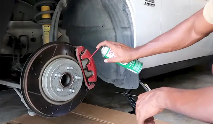 Using Brake Cleaner Spray.