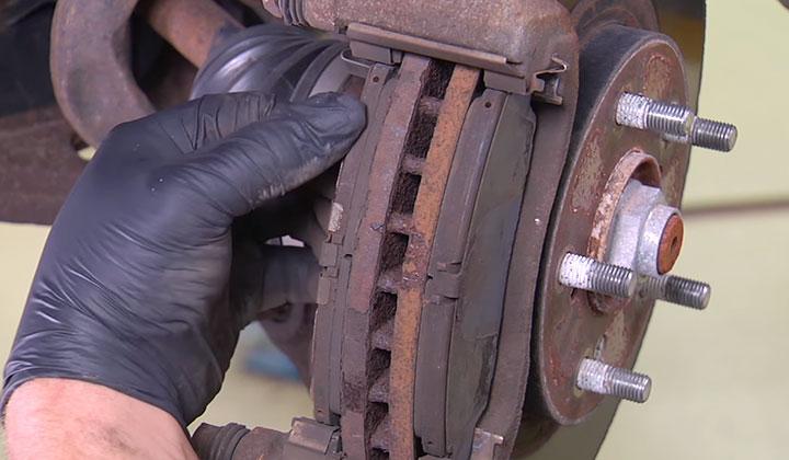 Remove Old Brake Pads