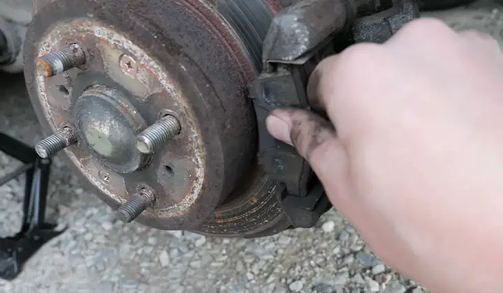 Remove the brake pads