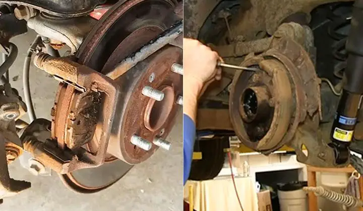 Old Pad and Backing Plate