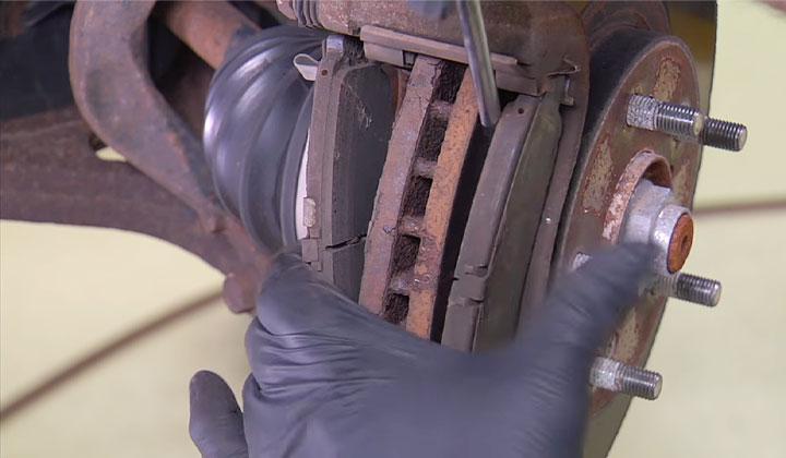 Remove Old Brake Pads