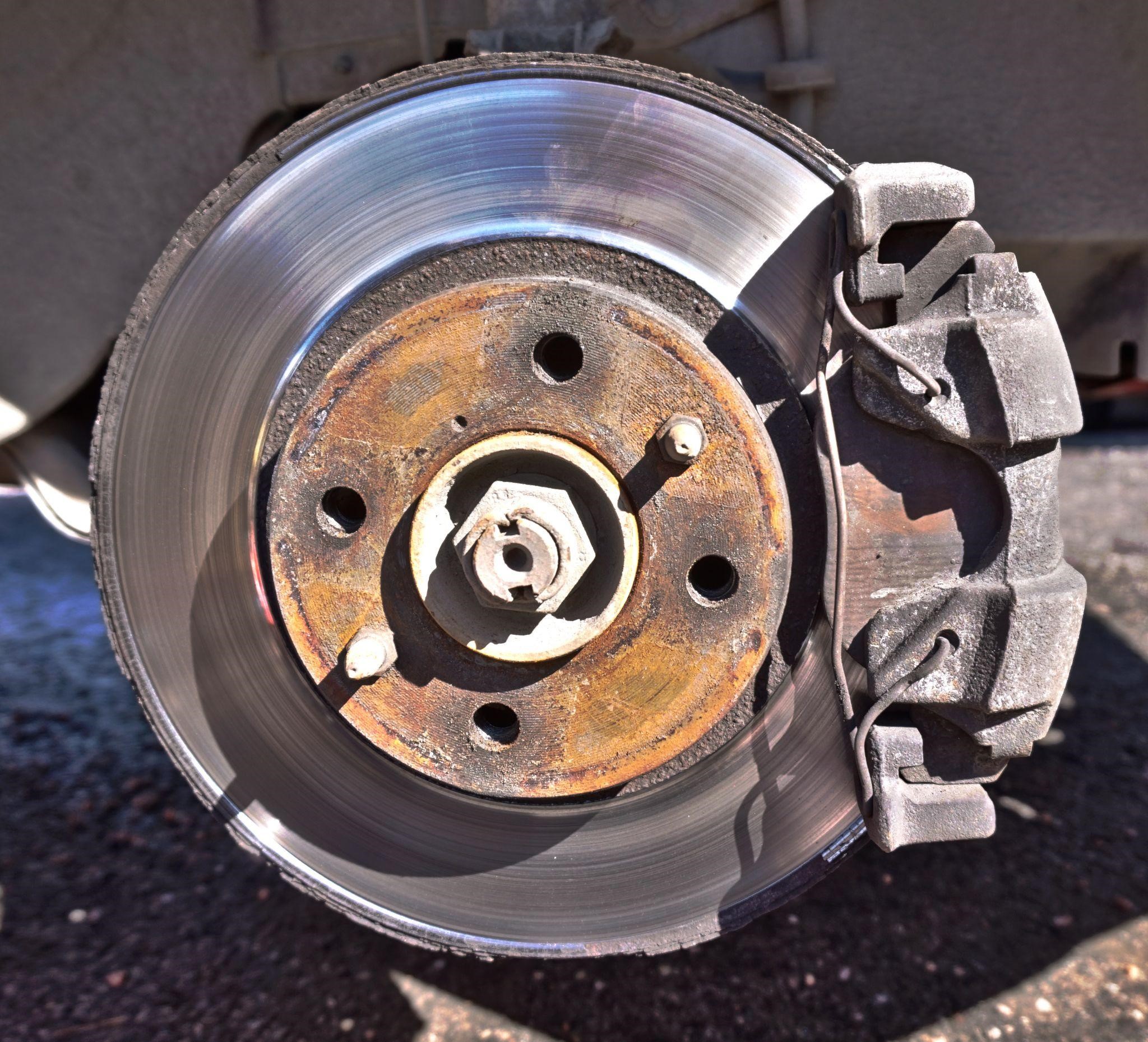 how to remove a stuck brake rotor